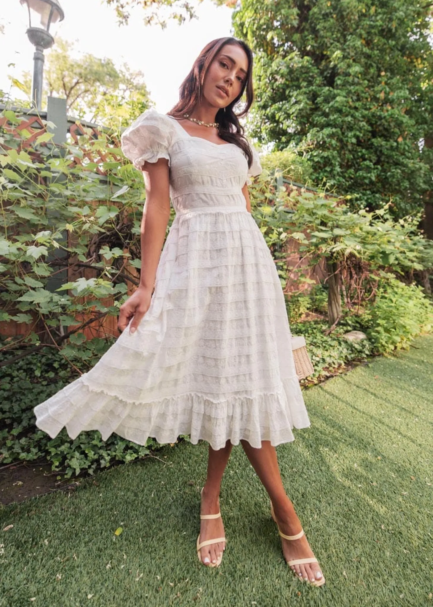 JessaKae Midi Dresses*Annalise Dress White