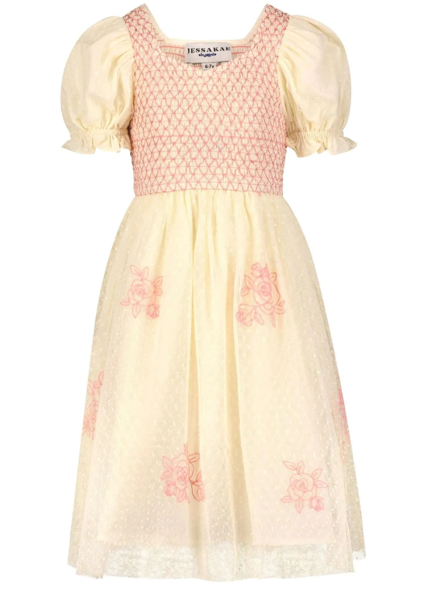 JessaKae Flower Girl Dresses*Aurora Girls Dress AntiqueIvory