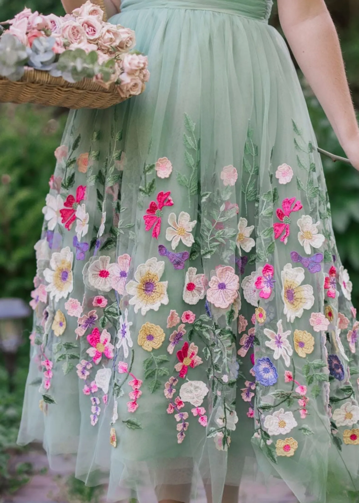 JessaKae Midi Dresses*Bouquet Dress GreenGarden