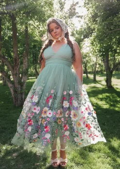 JessaKae Midi Dresses*Bouquet Dress GreenGarden