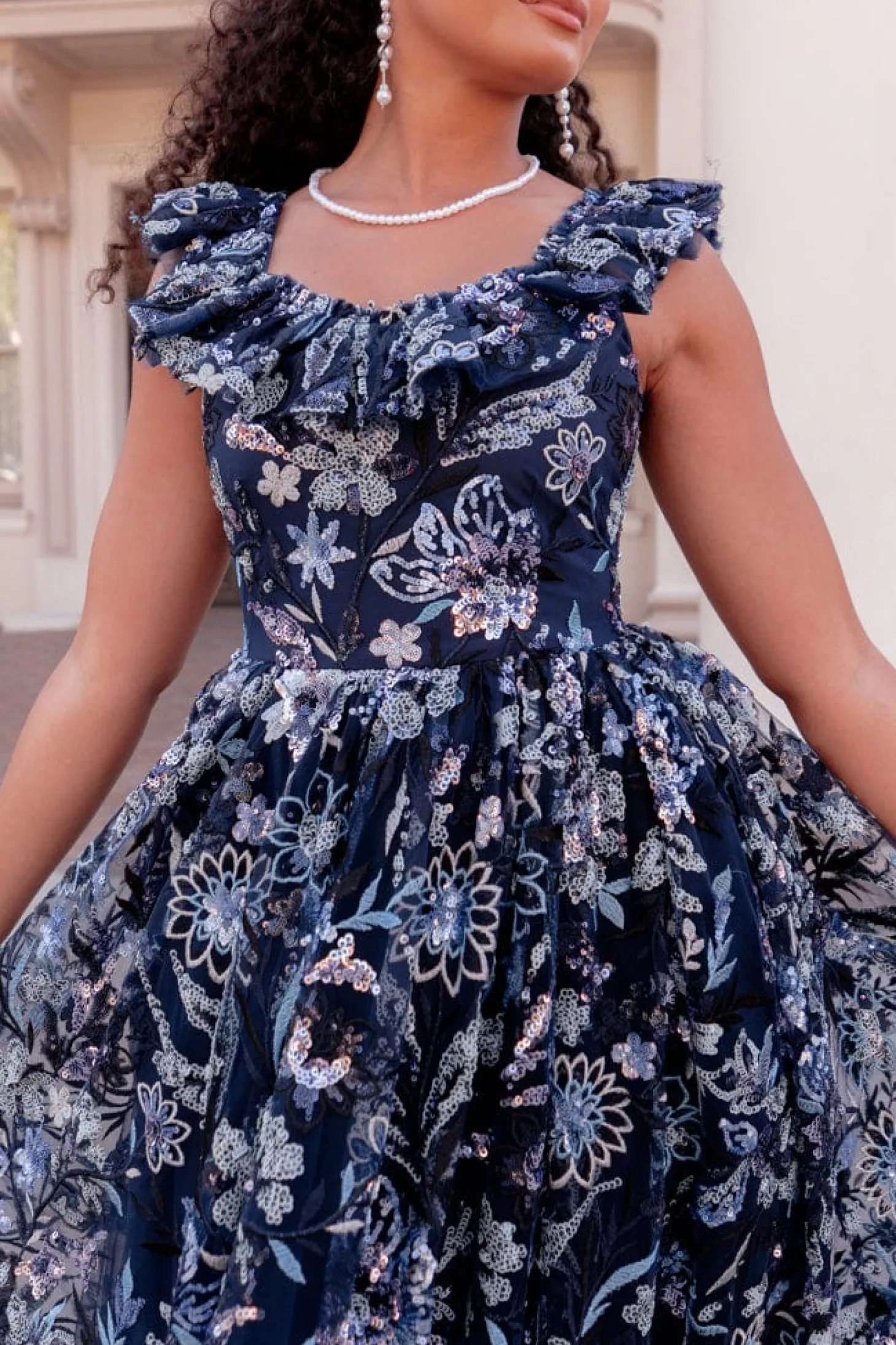 JessaKae Plaza Collection|Holiday Dresses*Chrissy Dress MidnightMeadow