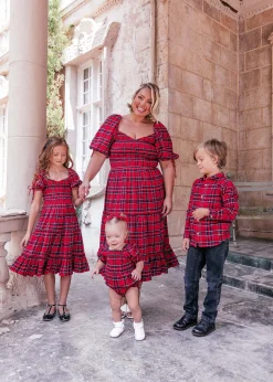JessaKae Flower Girl Dresses*Clara Girls Dress Red