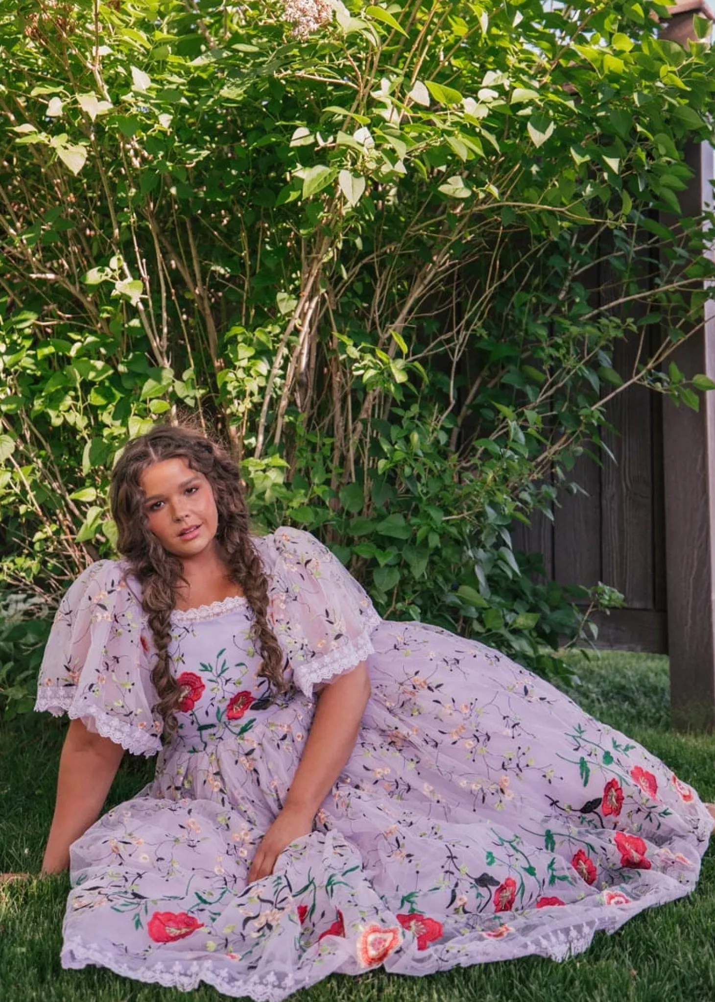 JessaKae Midi Dresses*Darla Dress EmbroideredLilac