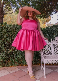 JessaKae Midi Dresses*Darling Dress Pink