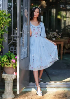 JessaKae Trending Dresses|Midi Dresses*Dewdrop Dress DewdropBlue