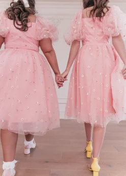 JessaKae Midi Dresses*Faye Dress Pink