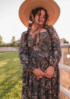 JessaKae Woodland Collection|Holiday Dresses*Fern Dress DarkGreen