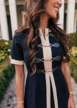 JessaKae Midi Dresses*Grace Dress Navy