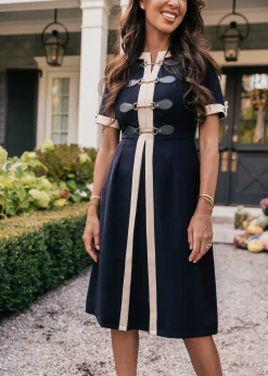JessaKae Midi Dresses*Grace Dress Navy