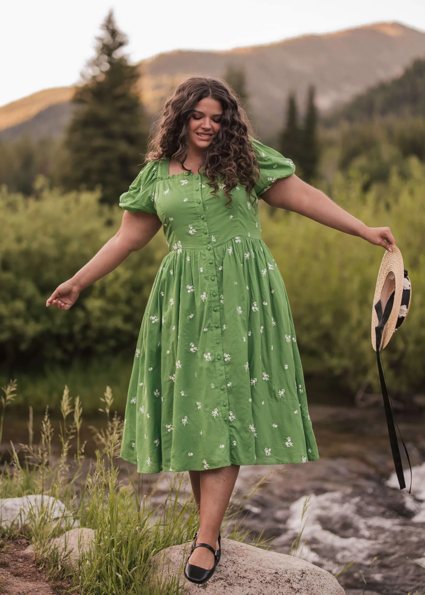 JessaKae Woodland Collection|Holiday Dresses*Juniper Dress CoolGreen