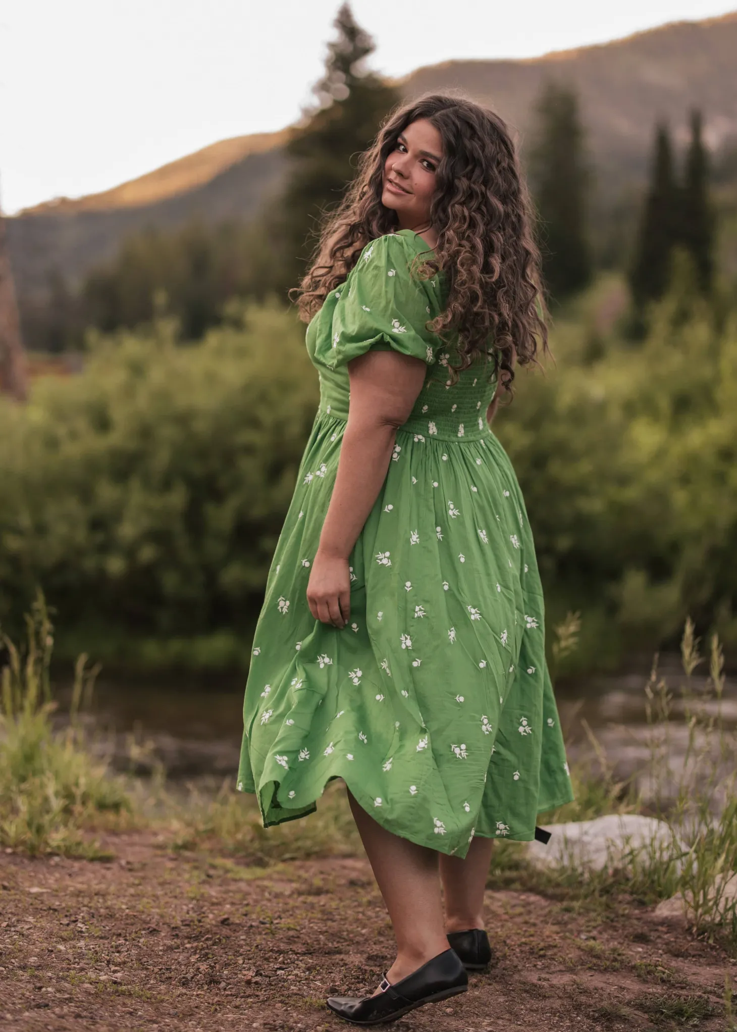 JessaKae Woodland Collection|Holiday Dresses*Juniper Dress CoolGreen