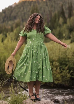 JessaKae Woodland Collection|Holiday Dresses*Juniper Dress CoolGreen