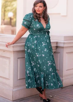 JessaKae Plaza Collection|Holiday Dresses*Lorelei Dress EvergreenMeadow