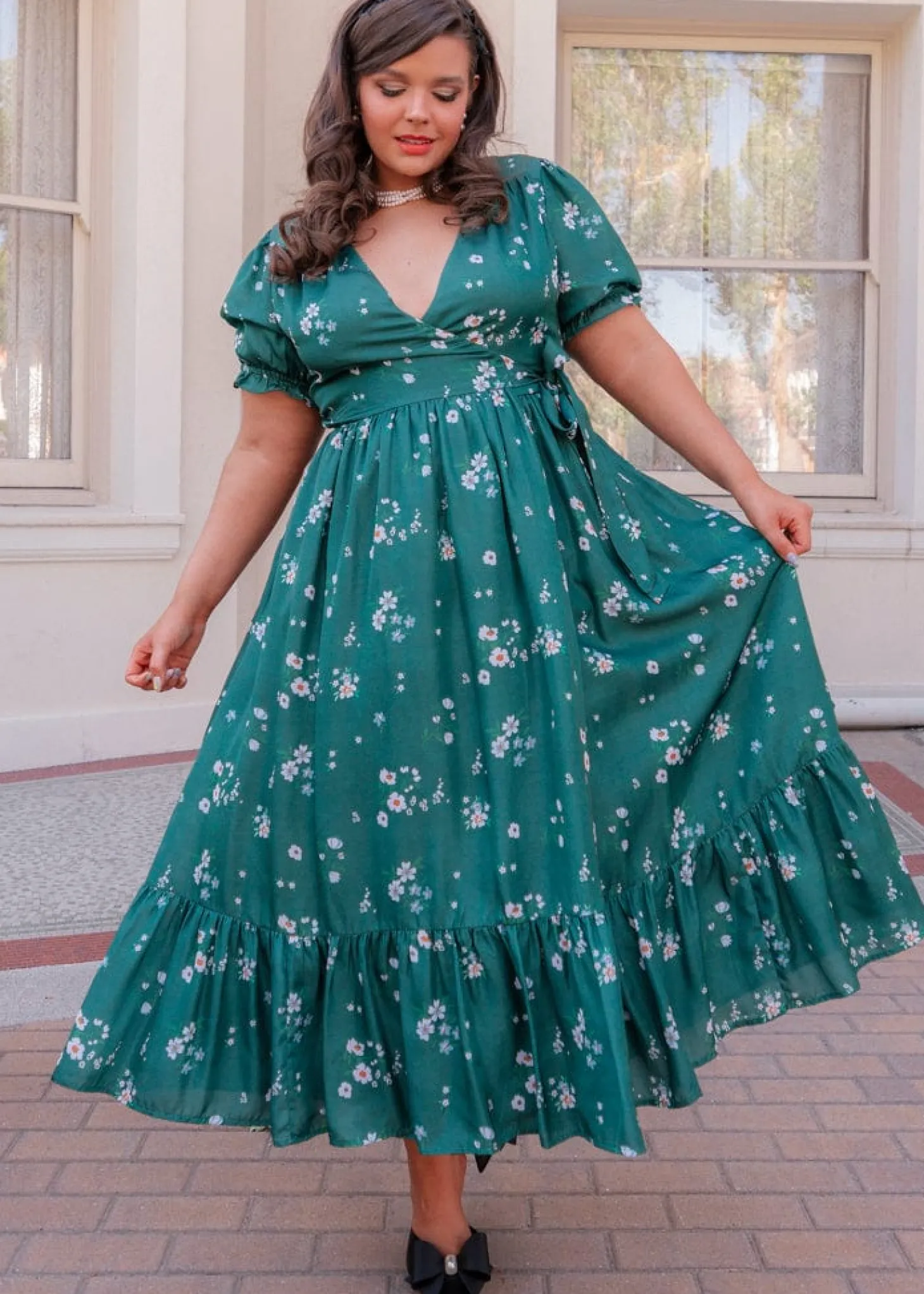 JessaKae Plaza Collection|Holiday Dresses*Lorelei Dress EvergreenMeadow