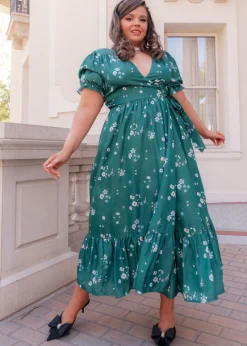 JessaKae Plaza Collection|Holiday Dresses*Lorelei Dress EvergreenMeadow