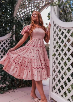 JessaKae Midi Dresses*Lover Dress Pink