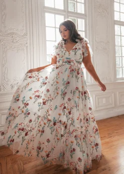 JessaKae Bridal Collection*Margaret Maxi Dress WhiteFloral