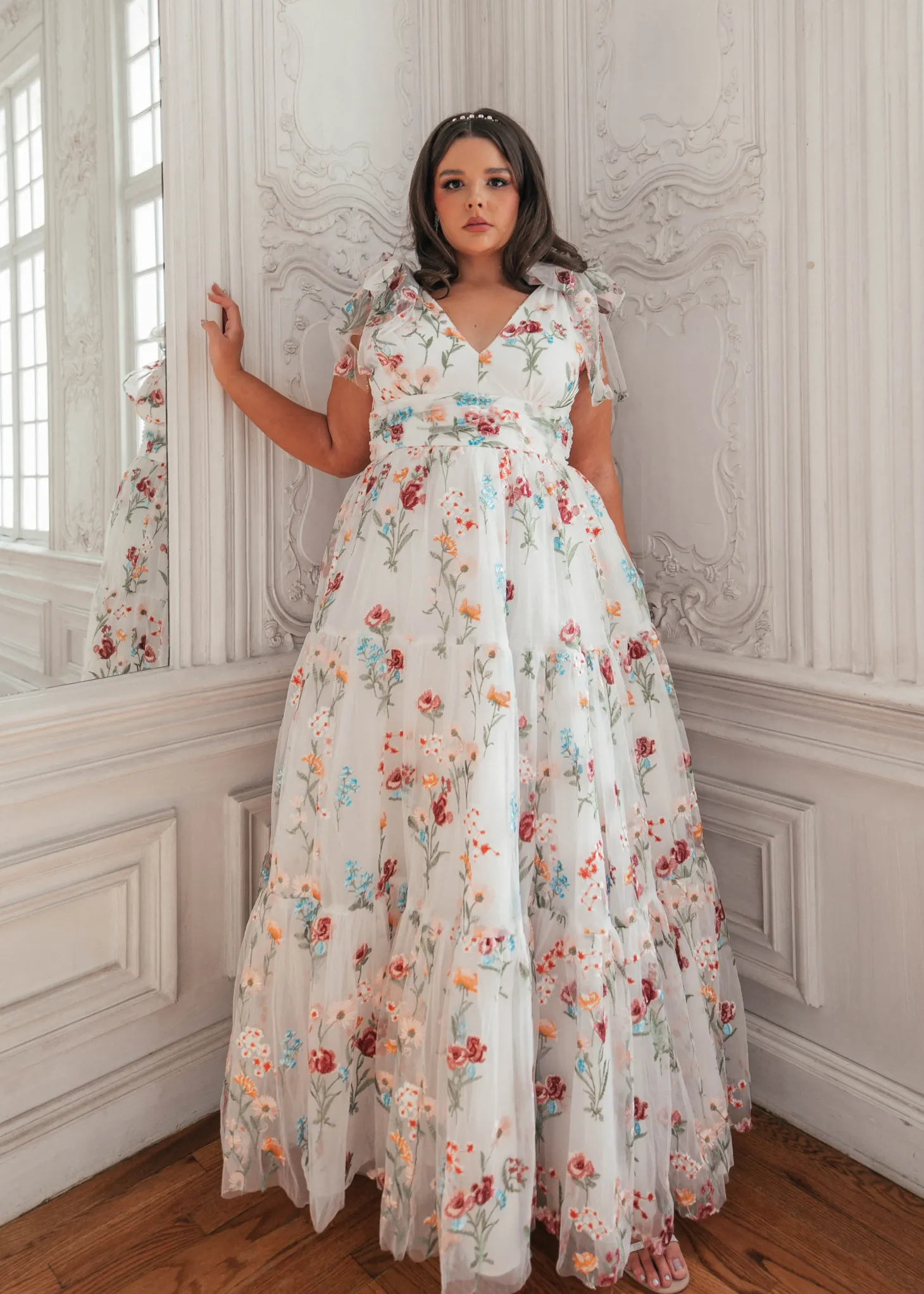 JessaKae Bridal Collection*Margaret Maxi Dress WhiteFloral