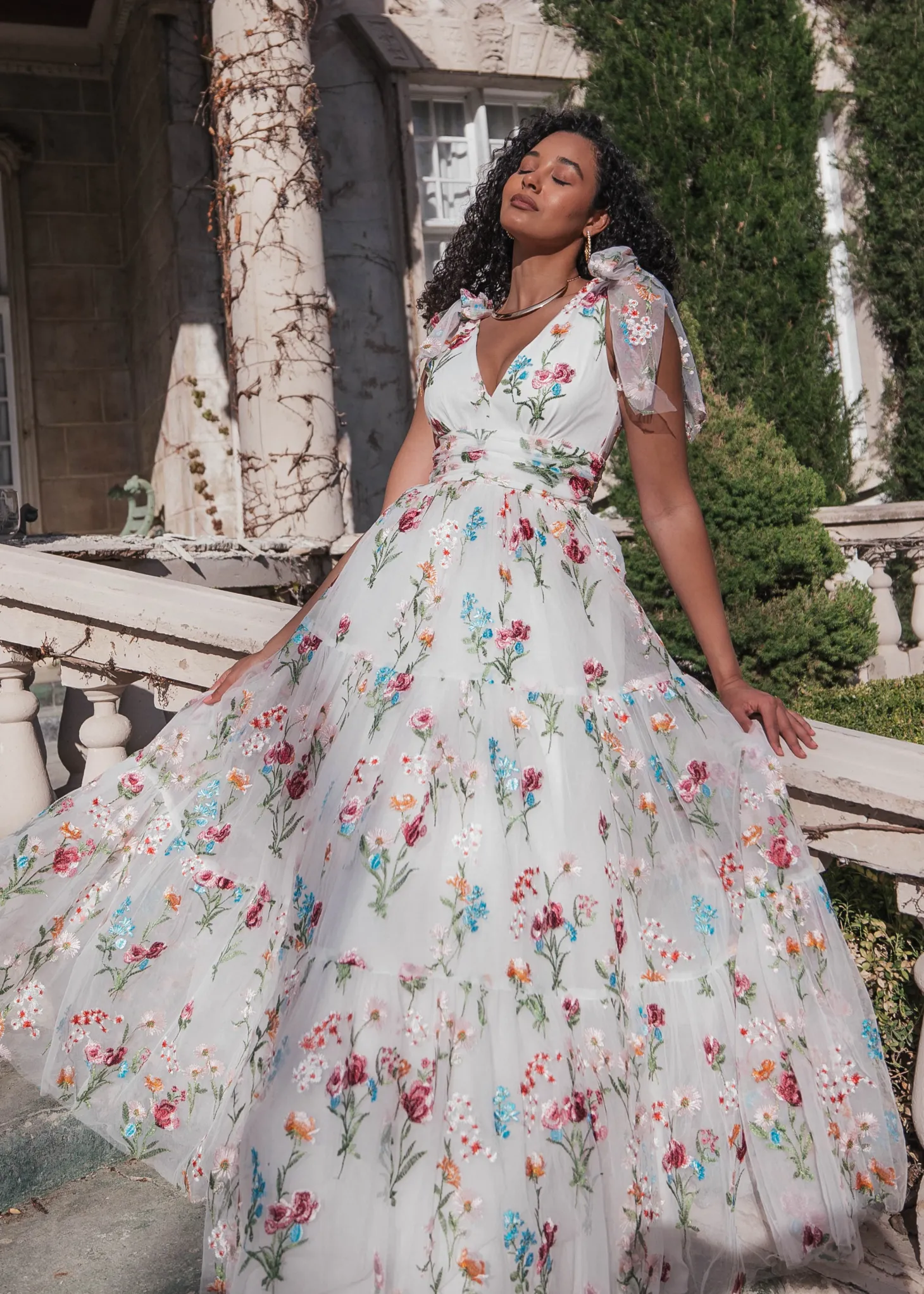 JessaKae Bridal Collection*Margaret Maxi Dress WhiteFloral