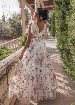 JessaKae Bridal Collection*Margaret Maxi Dress WhiteFloral