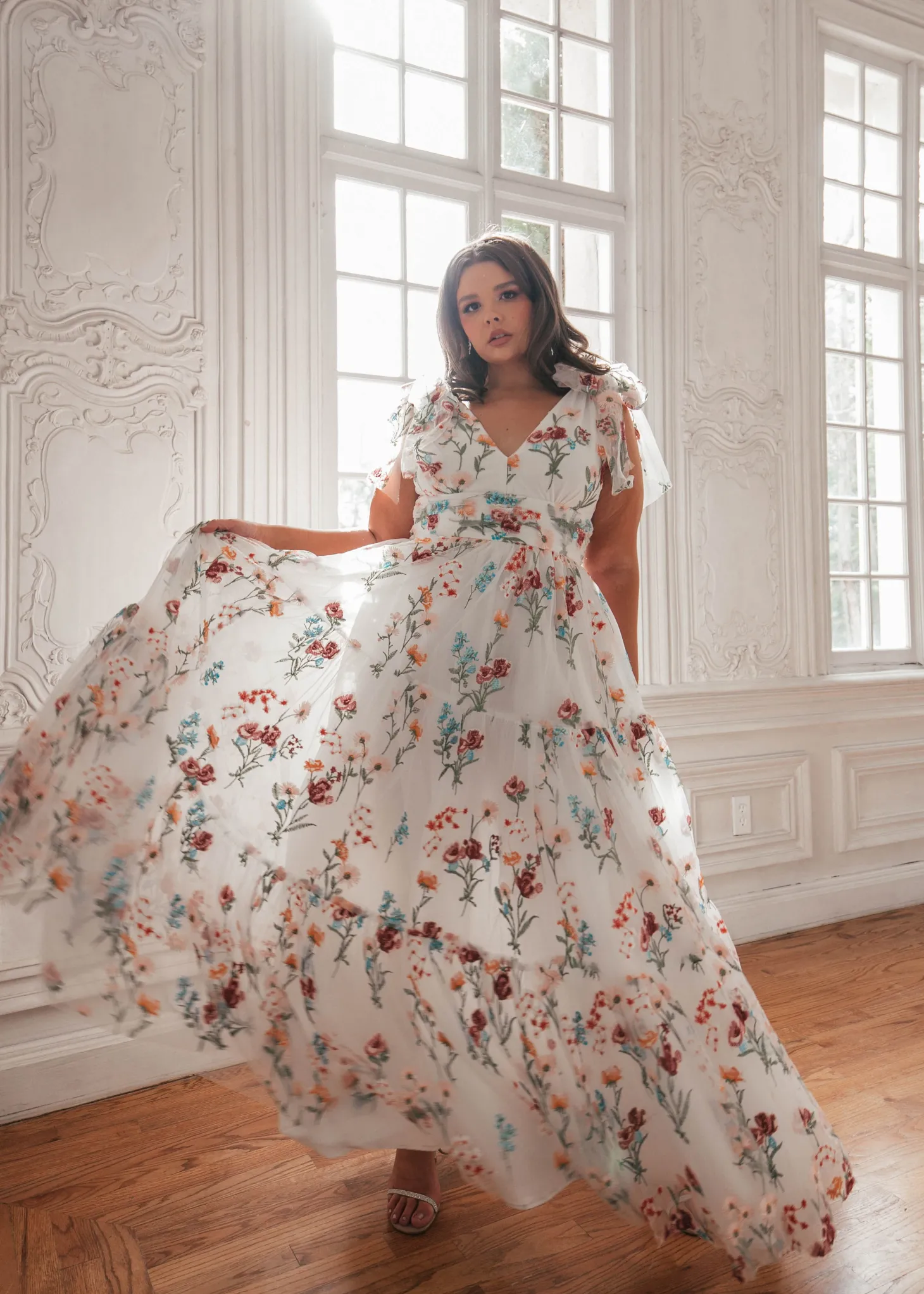 JessaKae Bridal Collection*Margaret Maxi Dress WhiteFloral