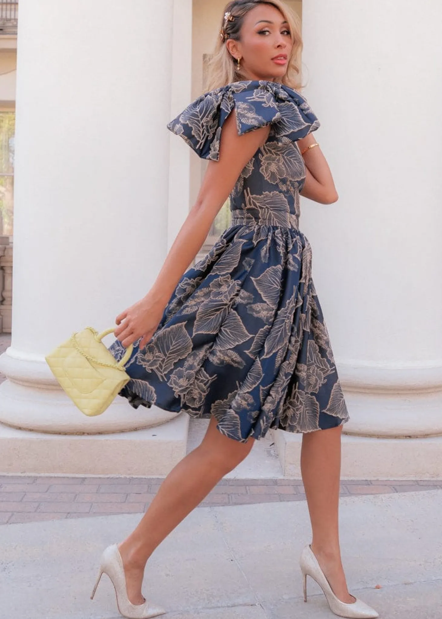 JessaKae Plaza Collection|Holiday Dresses*Molly Dress NightshadeBloom