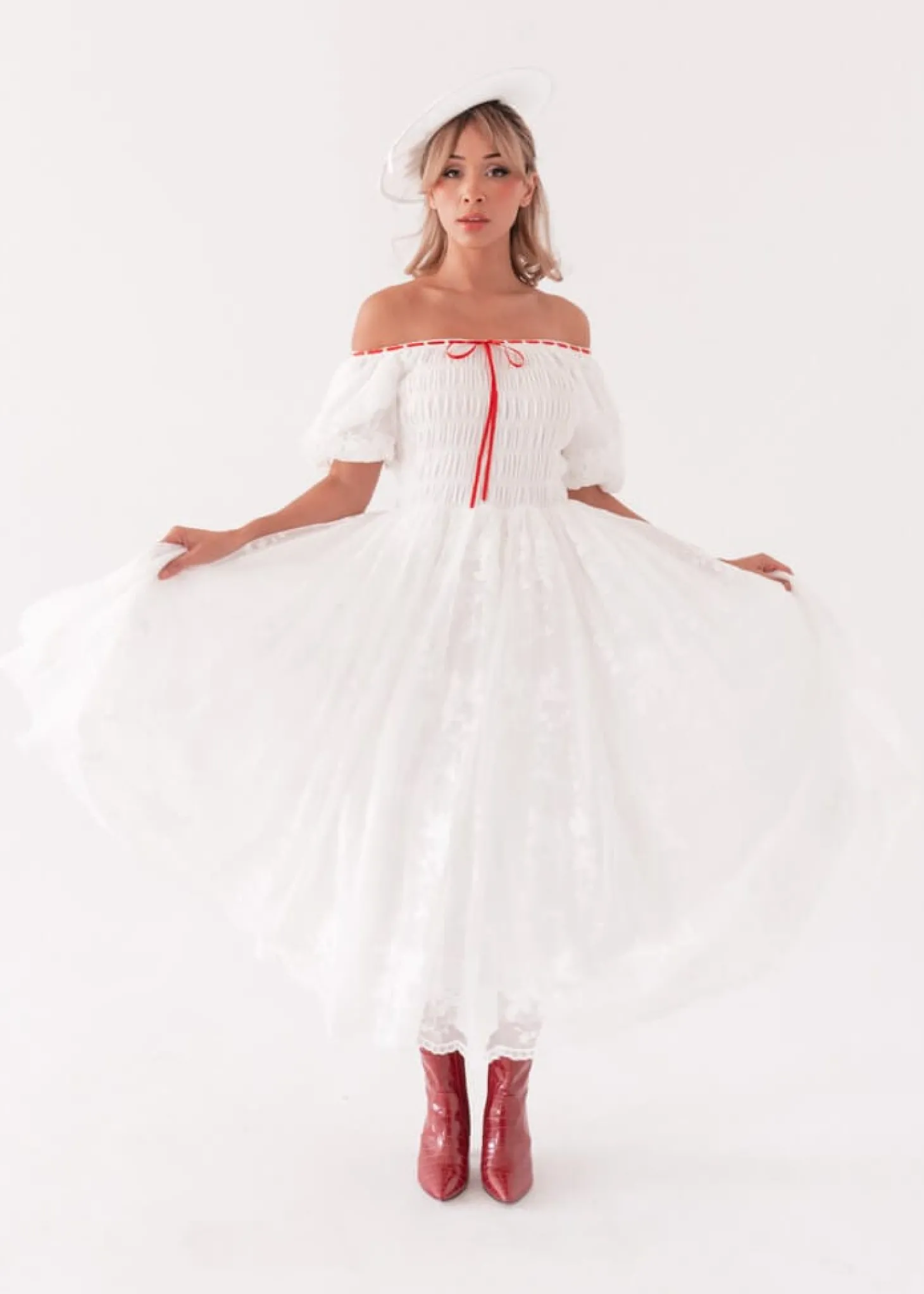 JessaKae Holiday Dresses*Poppins Dress PoppinsWhite