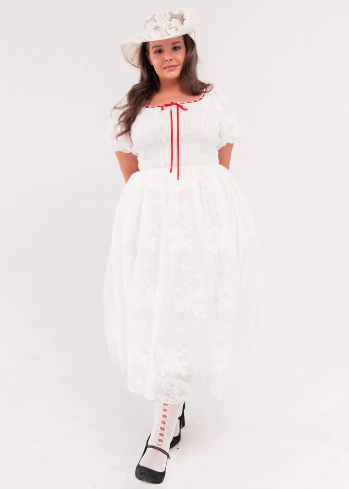 JessaKae Holiday Dresses*Poppins Dress PoppinsWhite