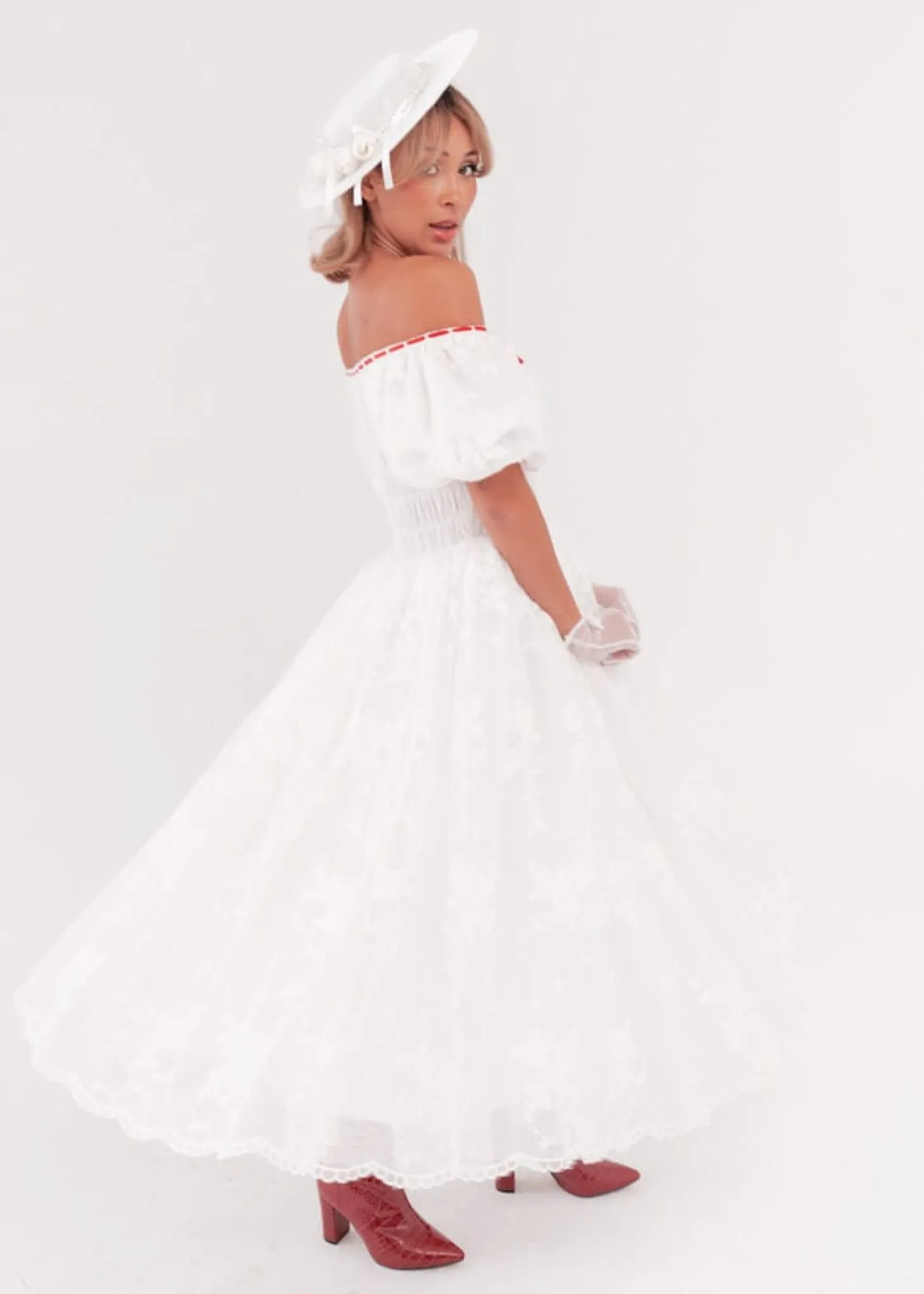 JessaKae Holiday Dresses*Poppins Dress PoppinsWhite