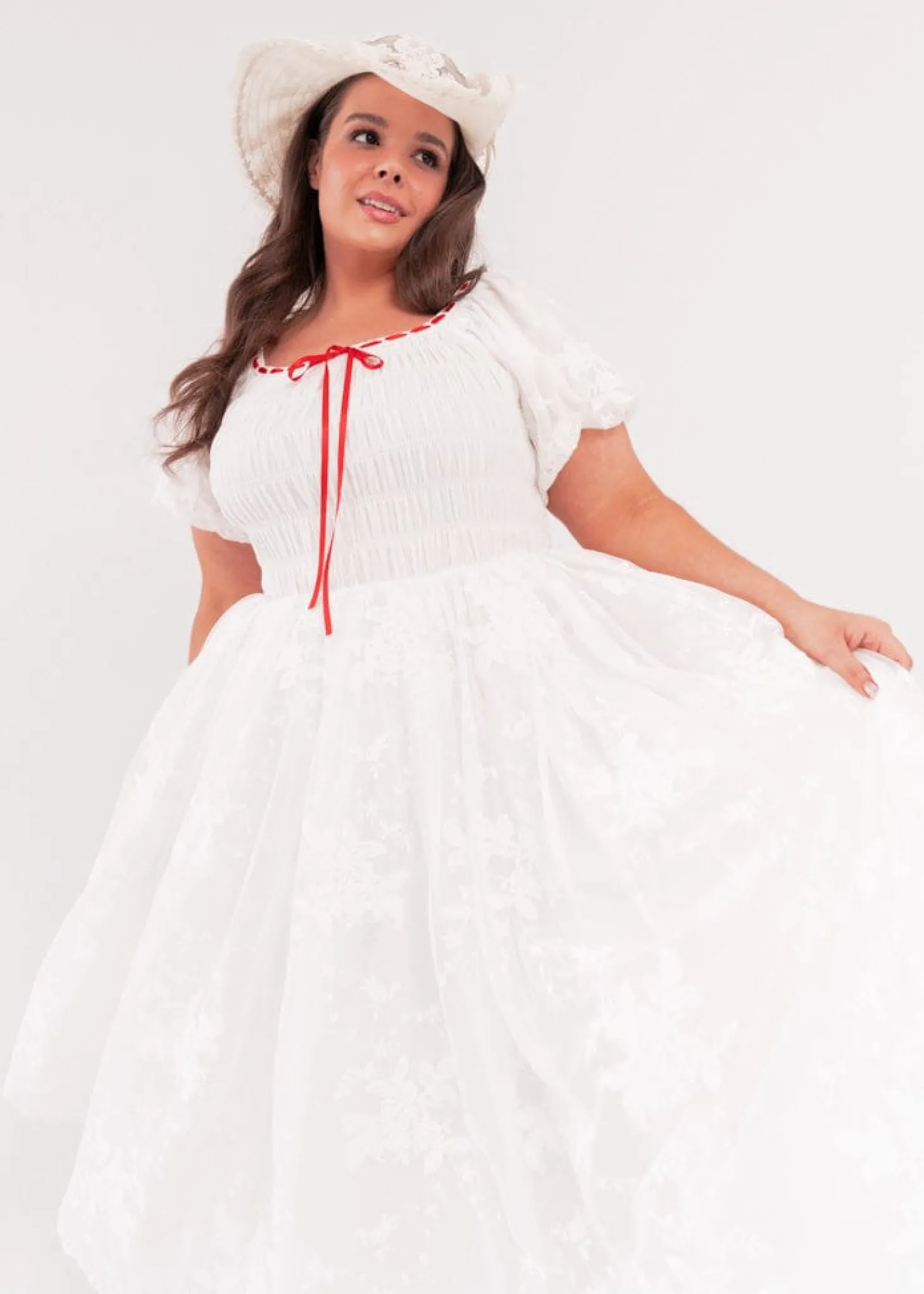 JessaKae Holiday Dresses*Poppins Dress PoppinsWhite