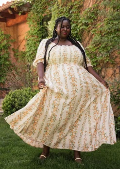 JessaKae Trending Dresses|Maxi Dresses*Rosaline Dress Cream