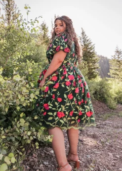 JessaKae Woodland Collection|Holiday Dresses*Rosette Dress RosetteGreen
