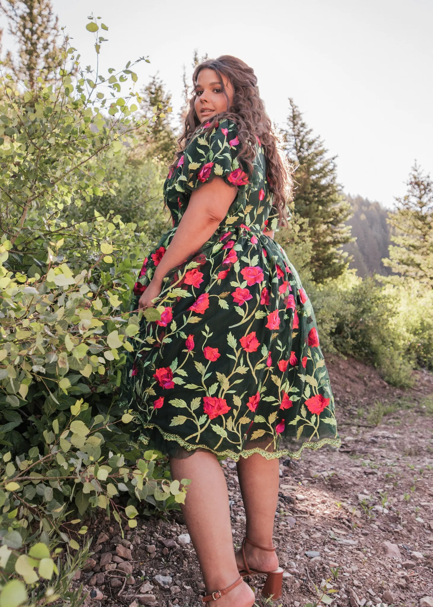 JessaKae Woodland Collection|Holiday Dresses*Rosette Dress RosetteGreen