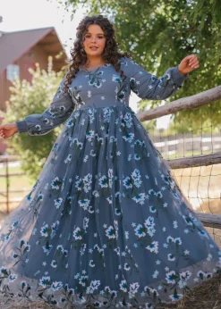 JessaKae Woodland Collection*Rowan Dress SereneBlue