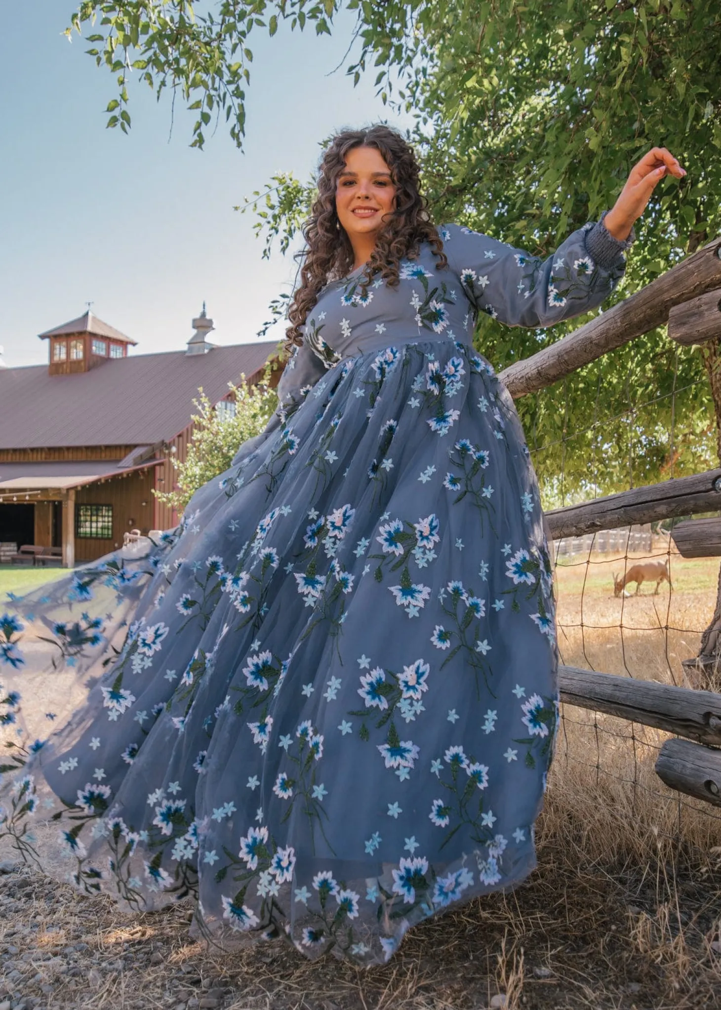 JessaKae Woodland Collection*Rowan Dress SereneBlue