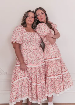 JessaKae Midi Dresses*Strawberry Shortcake Dress Pink