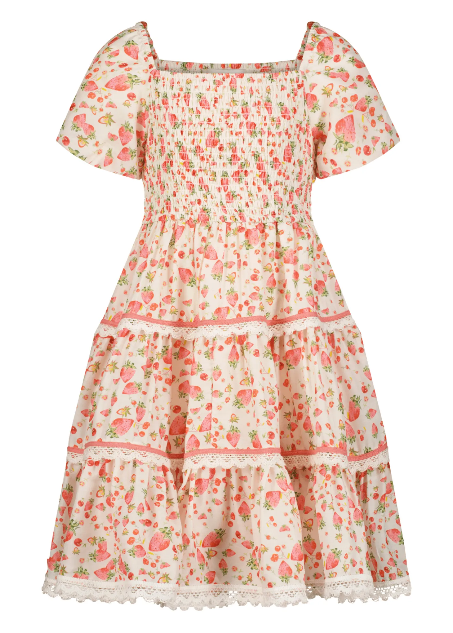 JessaKae Flower Girl Dresses*Strawberry Shortcake Girls Dress Pink