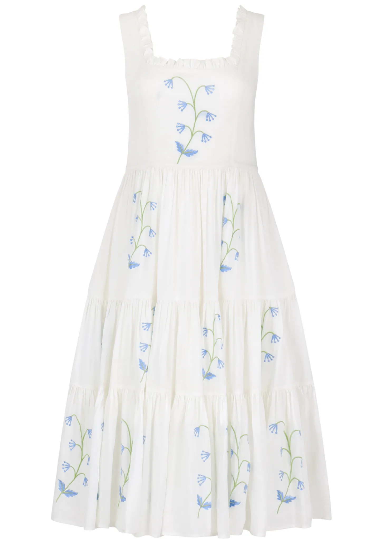JessaKae Midi Dresses*Summer Meadow Dress WhiteMeadow