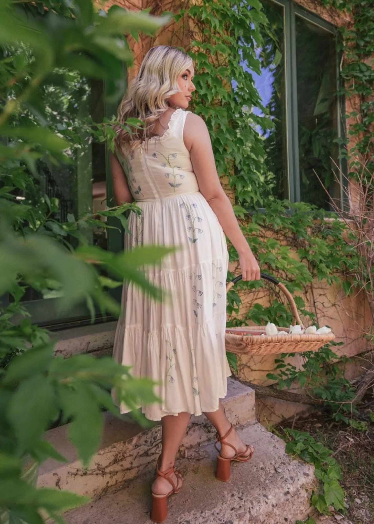 JessaKae Midi Dresses*Summer Meadow Dress WhiteMeadow