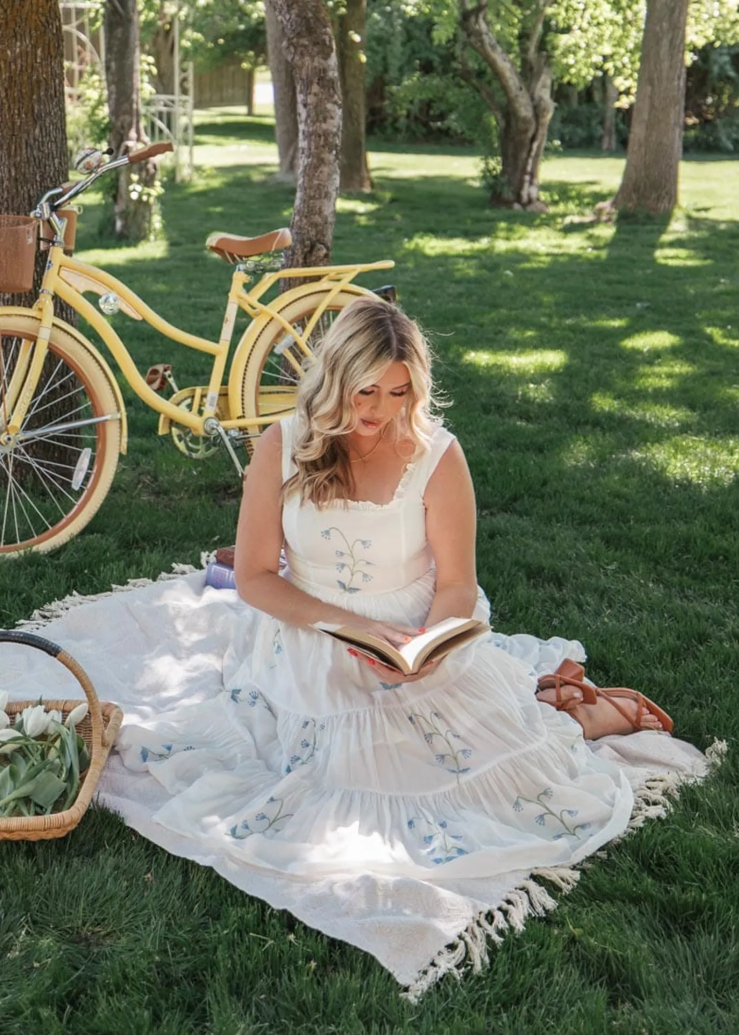 JessaKae Midi Dresses*Summer Meadow Dress WhiteMeadow