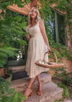 JessaKae Midi Dresses*Summer Meadow Dress WhiteMeadow