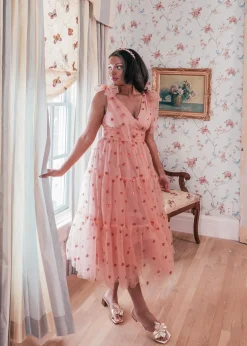 JessaKae Midi Dresses*Sweetheart Dress Pink