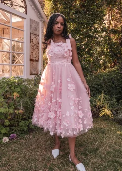 JessaKae Trending Dresses|Midi Dresses*Sweet Pea Dress Pink