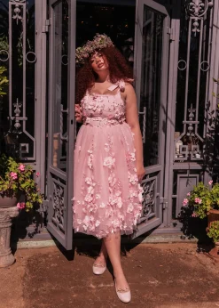 JessaKae Trending Dresses|Midi Dresses*Sweet Pea Dress Pink