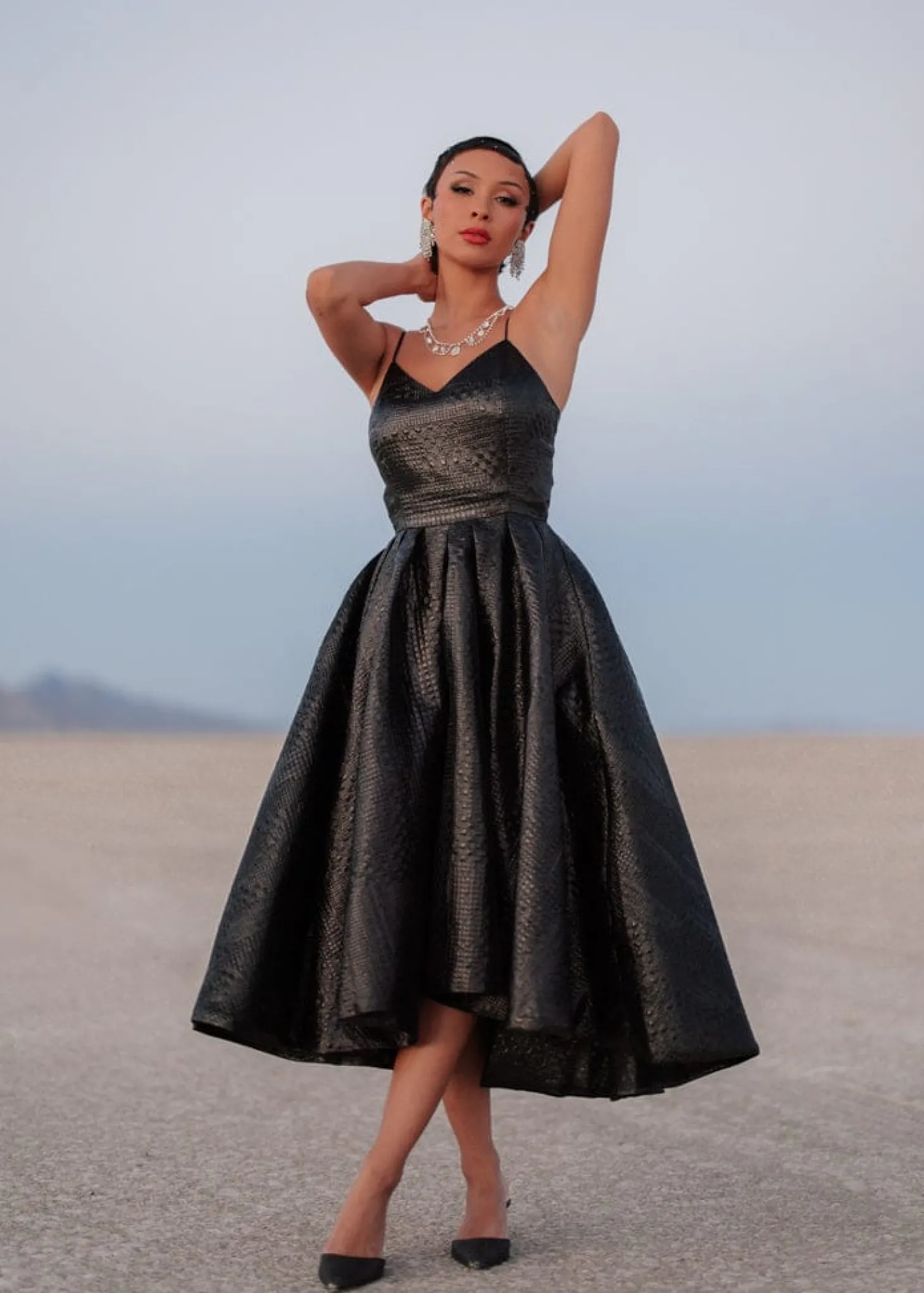 JessaKae Celestial Collection|Holiday Dresses*Twila Dress EclipseBlack