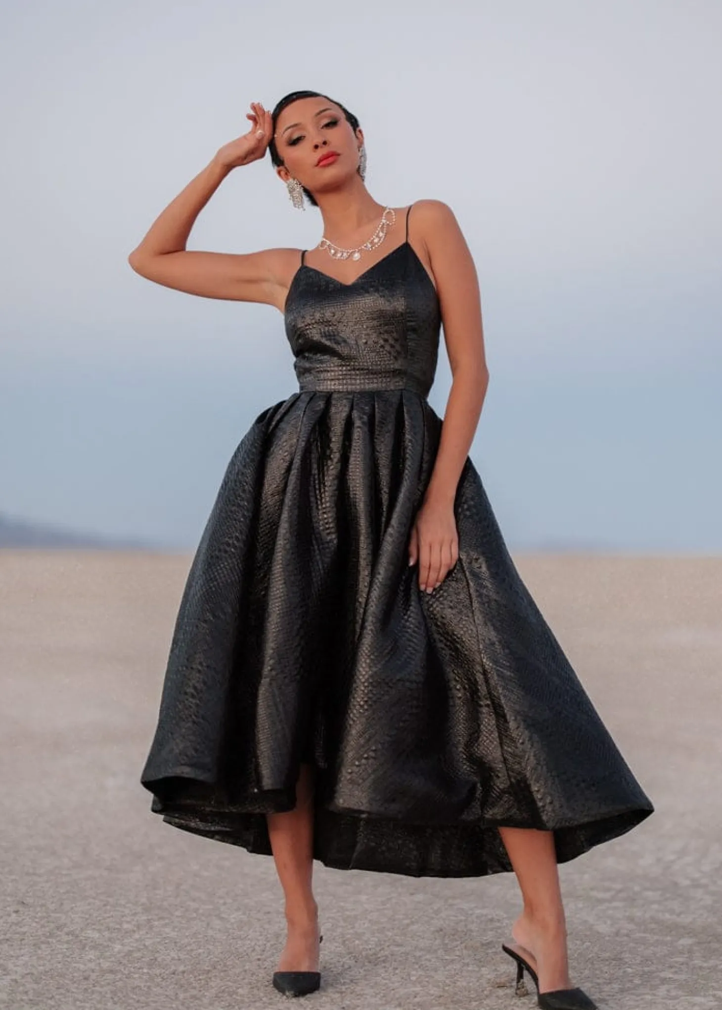 JessaKae Celestial Collection|Holiday Dresses*Twila Dress EclipseBlack