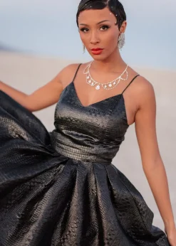 JessaKae Celestial Collection|Holiday Dresses*Twila Dress EclipseBlack